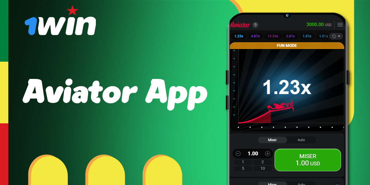 Application mobile 1win pour jouer à Aviator en ligne