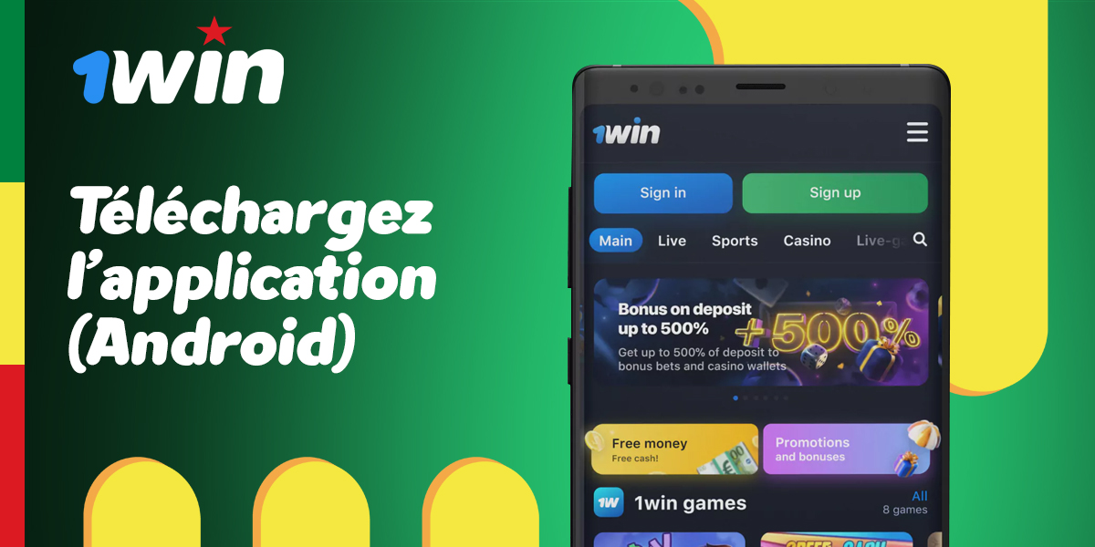 Instructions pour télécharger l'application mobile 1Win sur Android