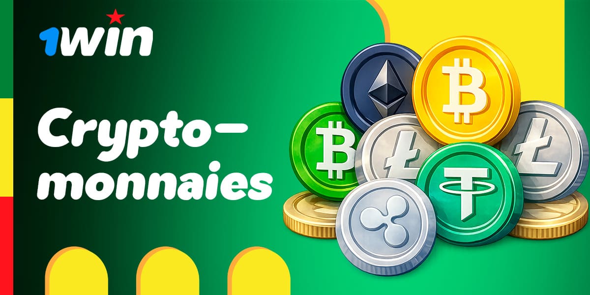 Paiements en cryptomonnaies incluant Bitcoin, Ethereum et USDT sur 1win