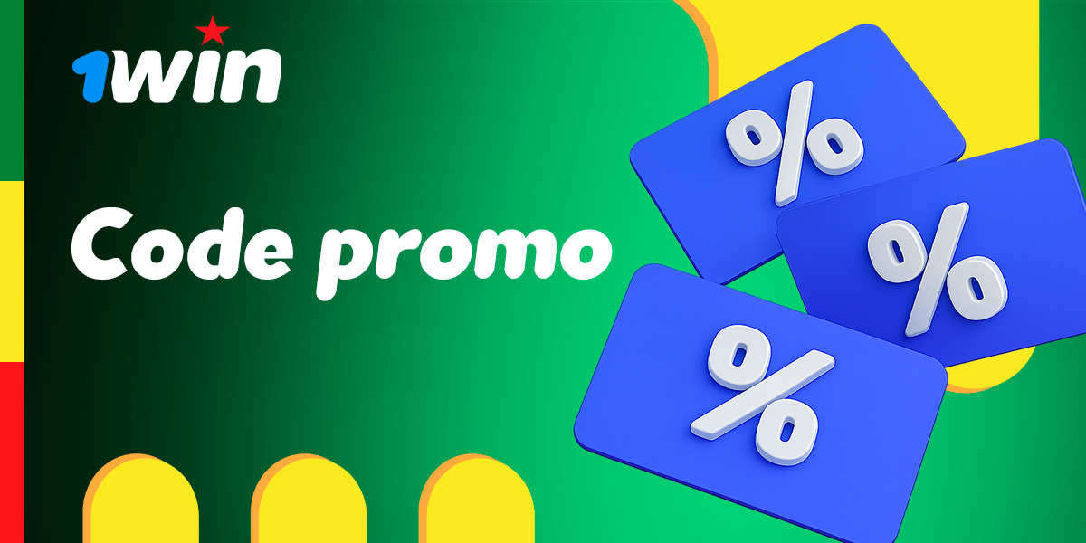 Illustration du Code promo 1win avec pourcentages d’avantage